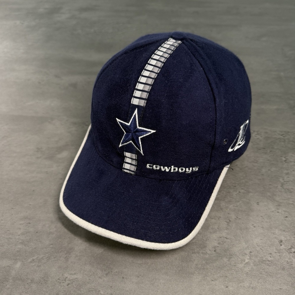 Vintage Logo Athletic Dallas Cowboys Hat Strapback Strap‎ Navy Silver White 90s